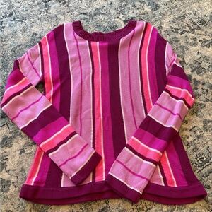 Lilly Pulitzer Pink and Purple Striped Sweater